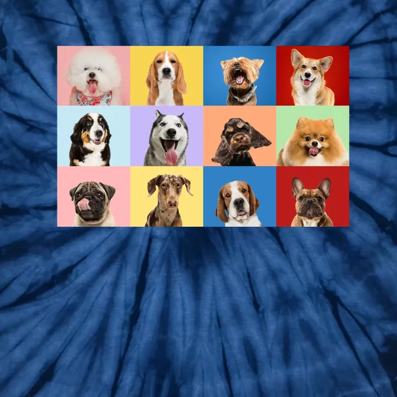 Dog Collage Tie-Dye T-Shirt