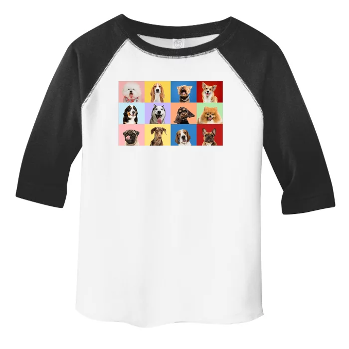 Dog Collage Toddler Fine Jersey T-Shirt