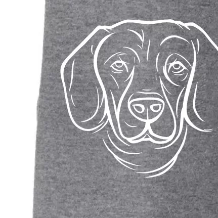 Dog Face Outlined Doggie 3-End Fleece Hoodie