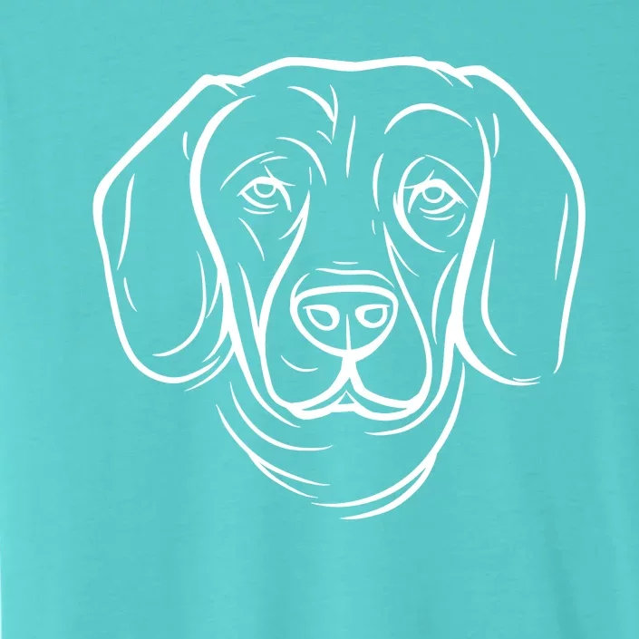 Dog Face Outlined ChromaSoft Performance T-Shirt