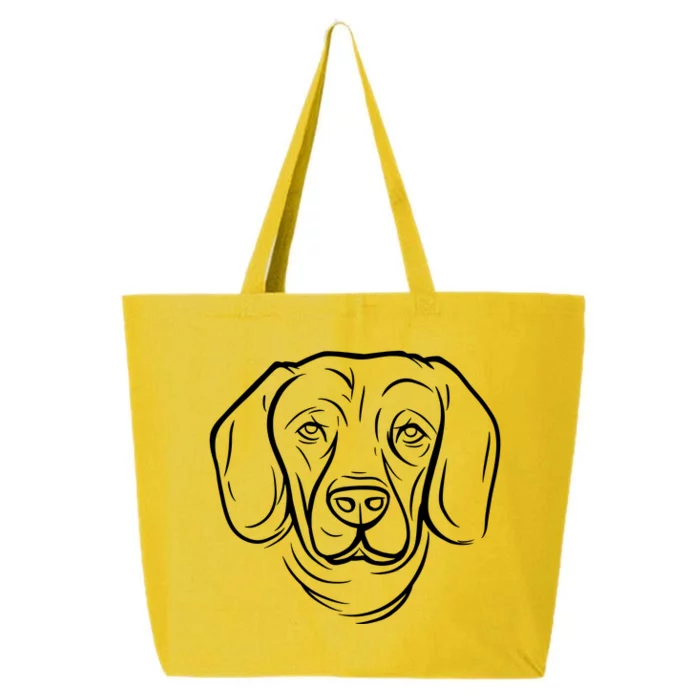 Dog Face Outlined 25L Jumbo Tote