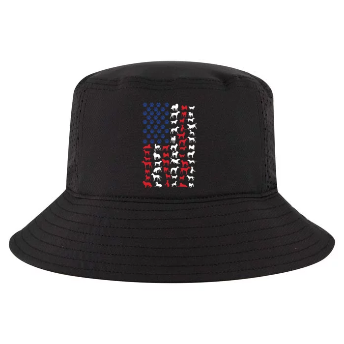 Dog Flag USA Cool Comfort Performance Bucket Hat