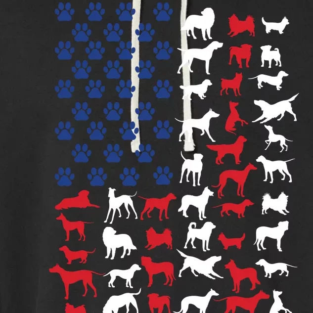 Dog Flag USA Garment-Dyed Fleece Hoodie