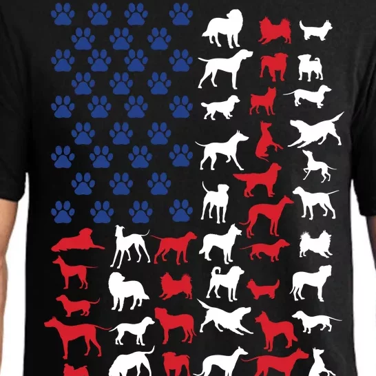 Dog Flag USA Pajama Set