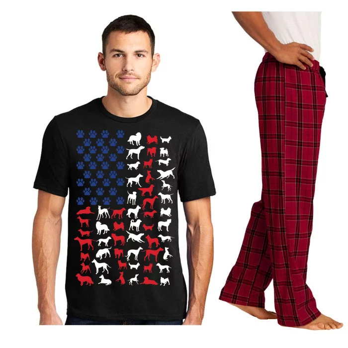 Dog Flag USA Pajama Set