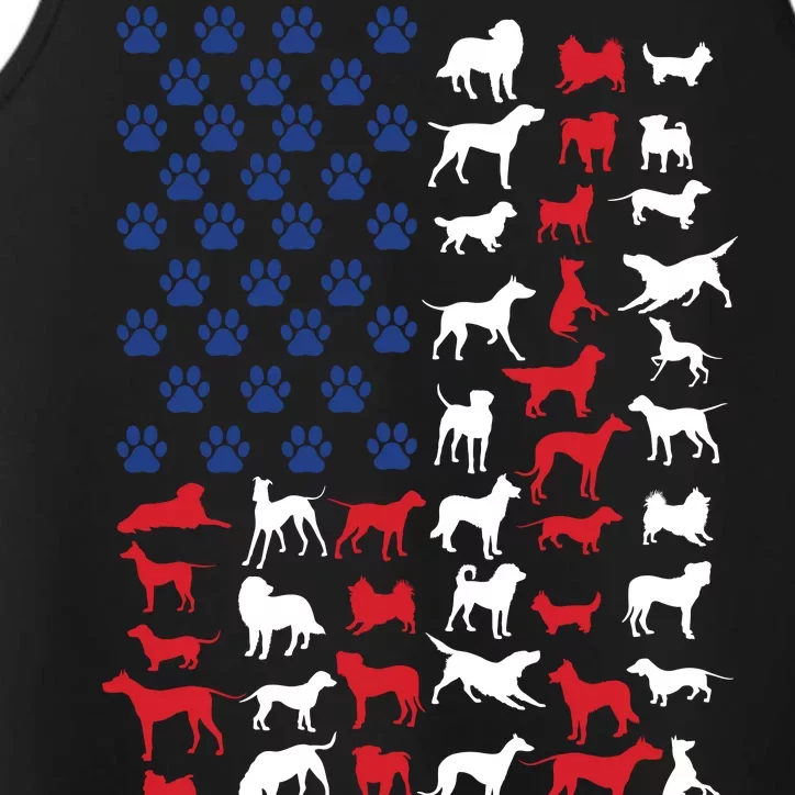 Dog Flag USA Performance Tank