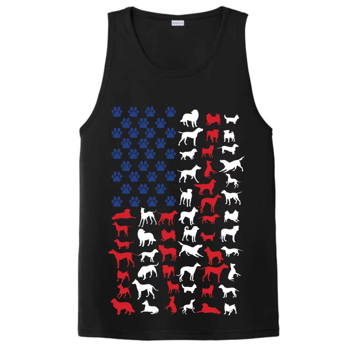 Dog Flag USA Performance Tank