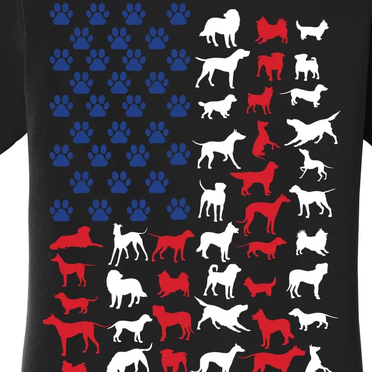 Dog Flag USA Women's T-Shirt