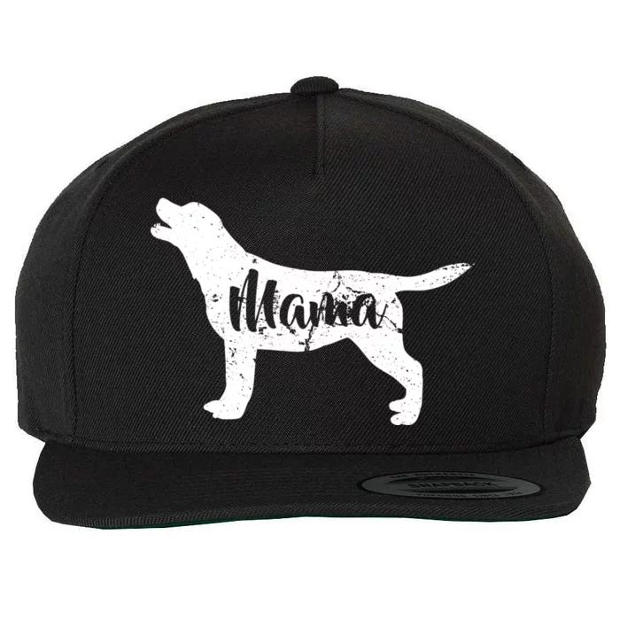 Dog Mama Mom Wool Snapback Cap