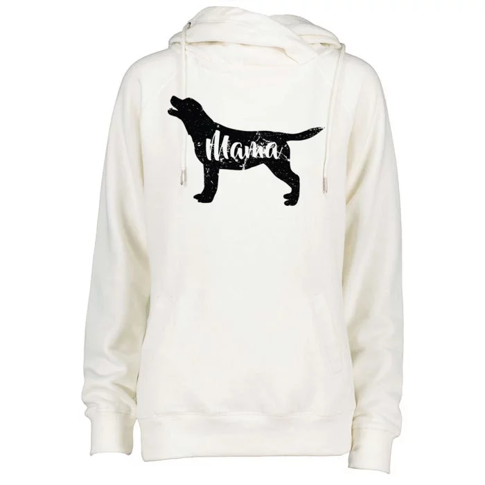 Dog Mama Mom Womens Funnel Neck Pullover Hood