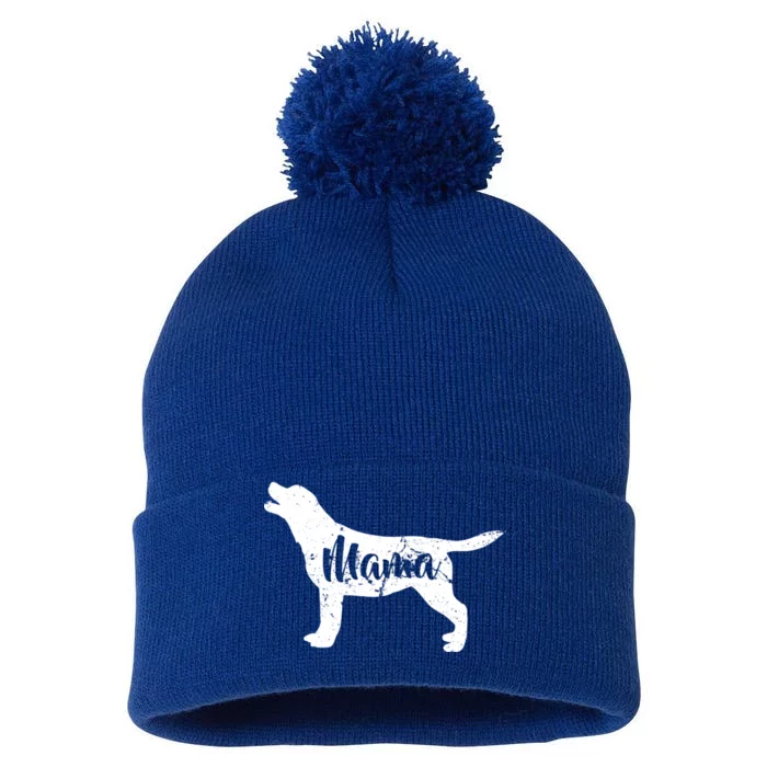 Dog Mama Mom Pom Pom 12in Knit Beanie