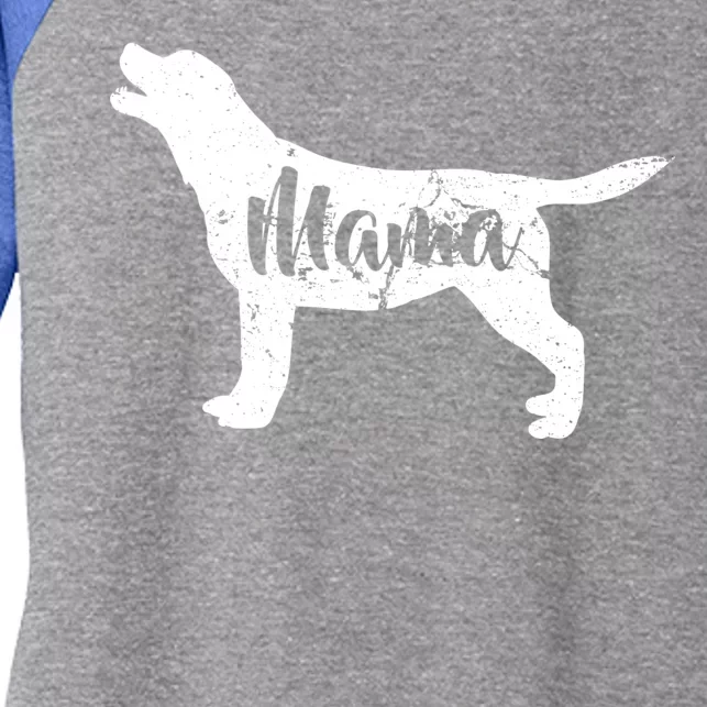 Dog Mama Mom Women's Tri-Blend 3/4-Sleeve Raglan Shirt