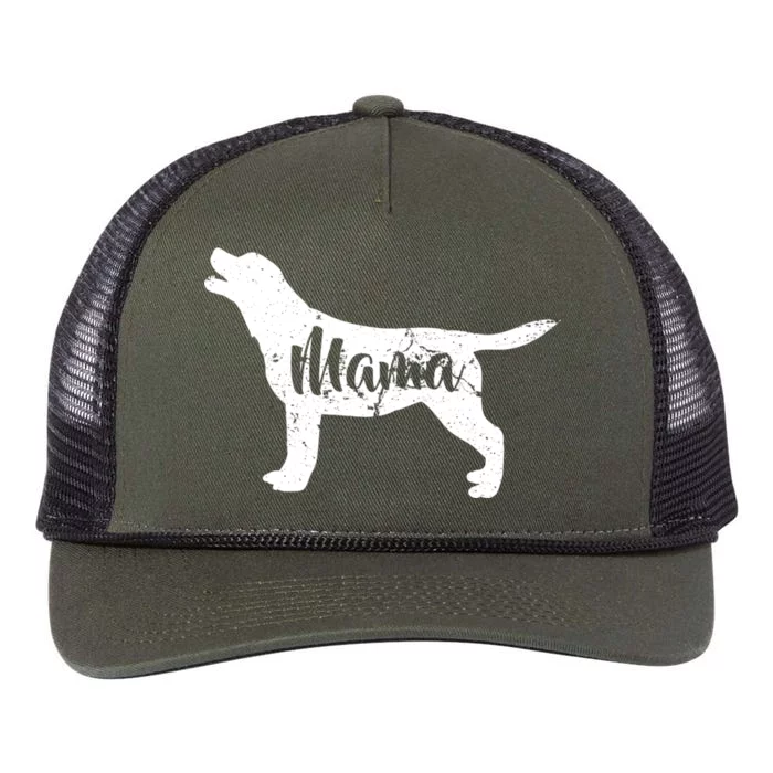 Dog Mama Mom Retro Rope Trucker Hat Cap