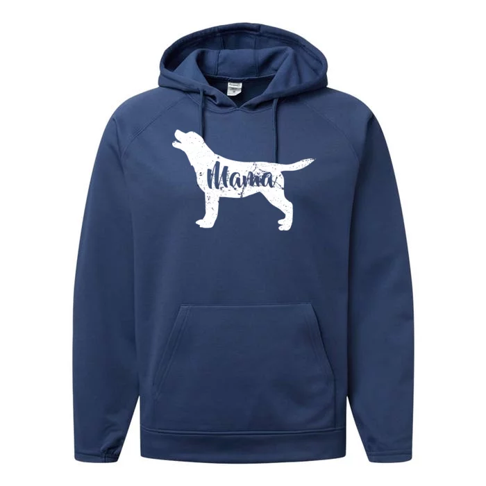 Dog Mama Mom Performance Fleece Hoodie