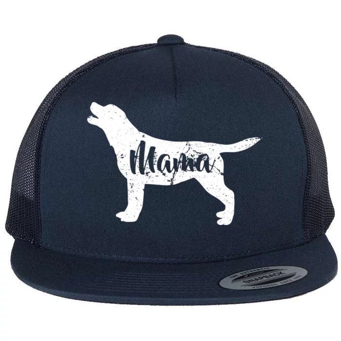 Dog Mama Mom Flat Bill Trucker Hat