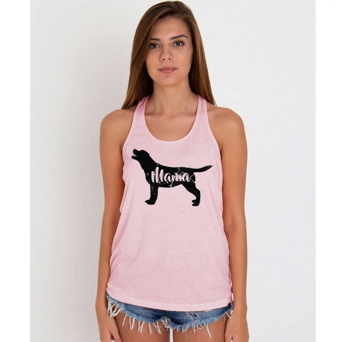 Dog Mama Mom Women's Knotted Racerback Tank