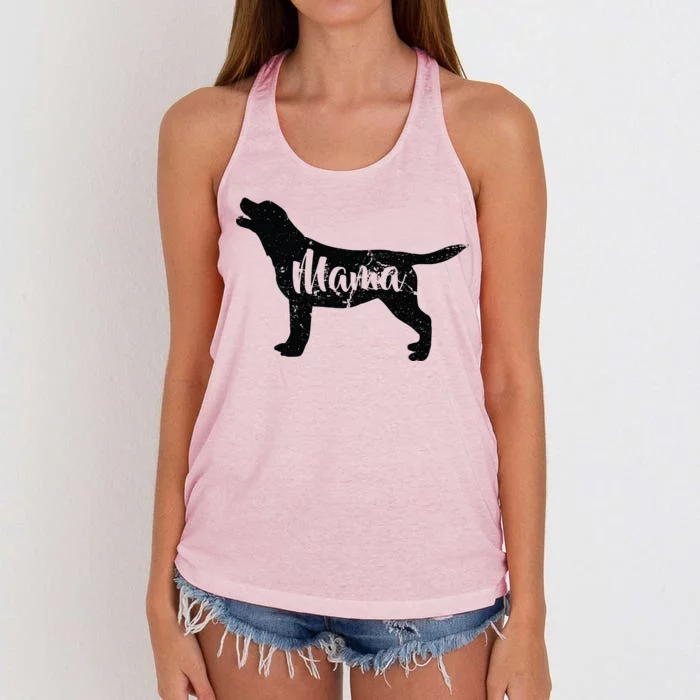 Dog Mama Mom Women's Knotted Racerback Tank