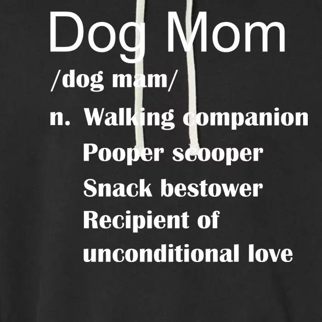 Dog Mom Definition Garment-Dyed Fleece Hoodie