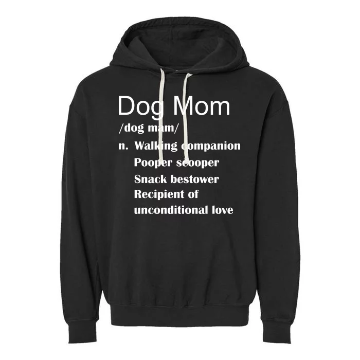 Dog Mom Definition Garment-Dyed Fleece Hoodie