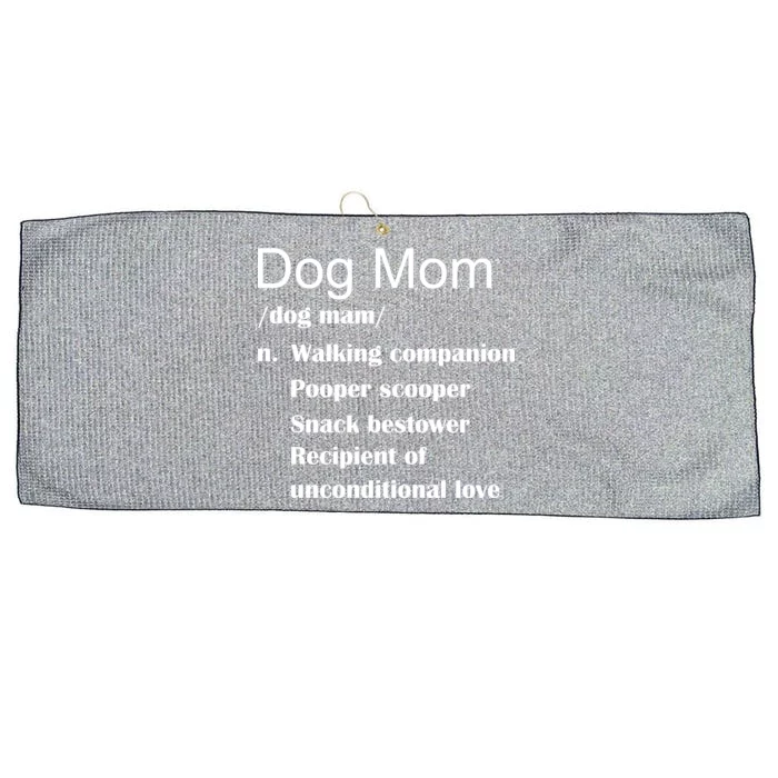 Dog Mom Definition Large Microfiber Waffle Golf Towel