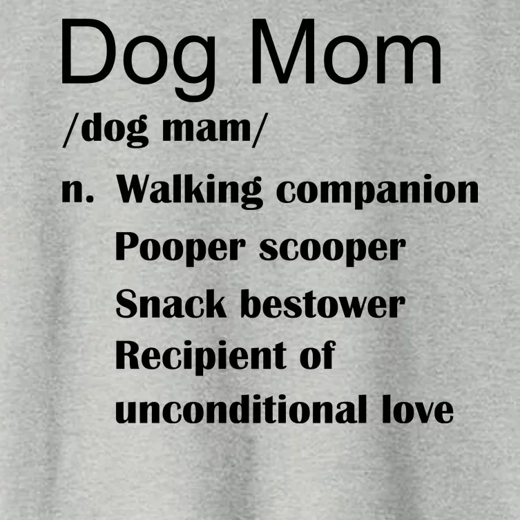 Dog Mom Definition Women's Crop Top Tee