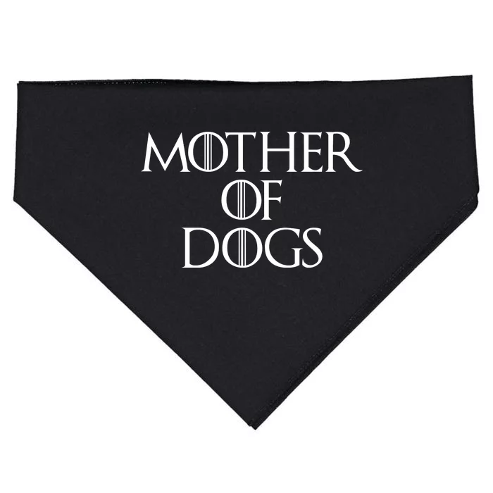 Dog Mom Mother Of Dogs USA-Made Doggie Bandana