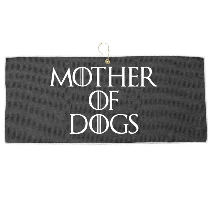 Dog Mom Mother Of Dogs Large Microfiber Waffle Golf Towel