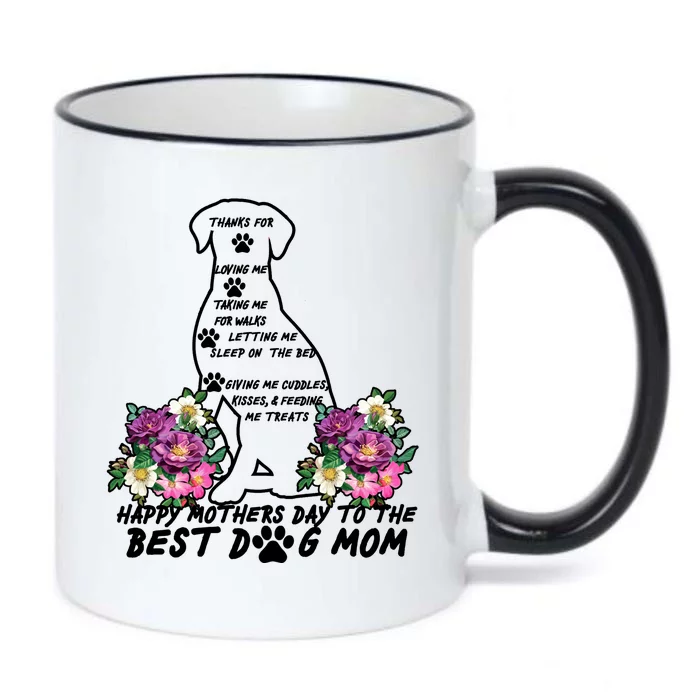 Dog Mom Mothers Day Black Color Changing Mug