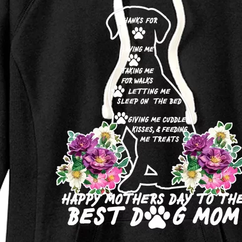 Dog Mom Mothers Day Women's Fleece Hoodie