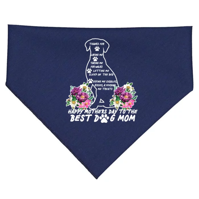 Dog Mom Mothers Day USA-Made Doggie Bandana