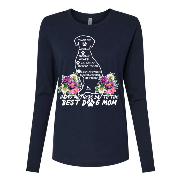 Dog Mom Mothers Day Womens Cotton Relaxed Long Sleeve T-Shirt