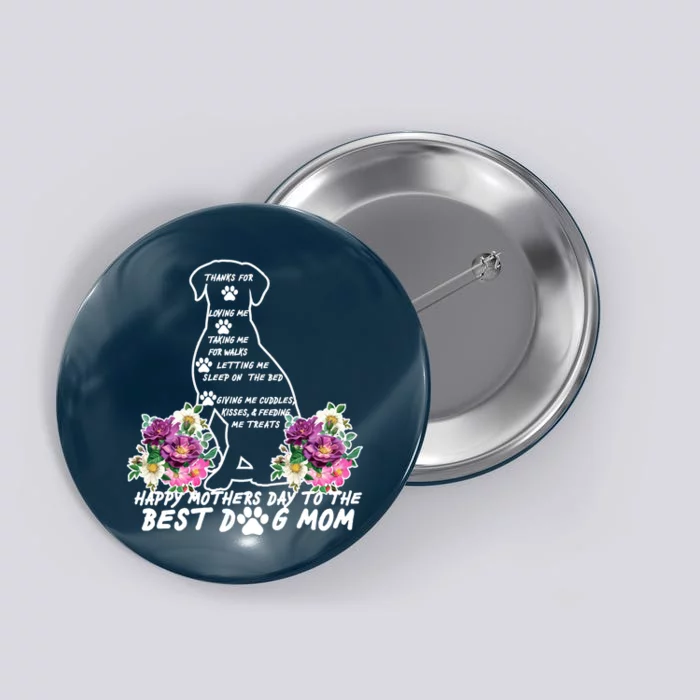 Dog Mom Mothers Day Button