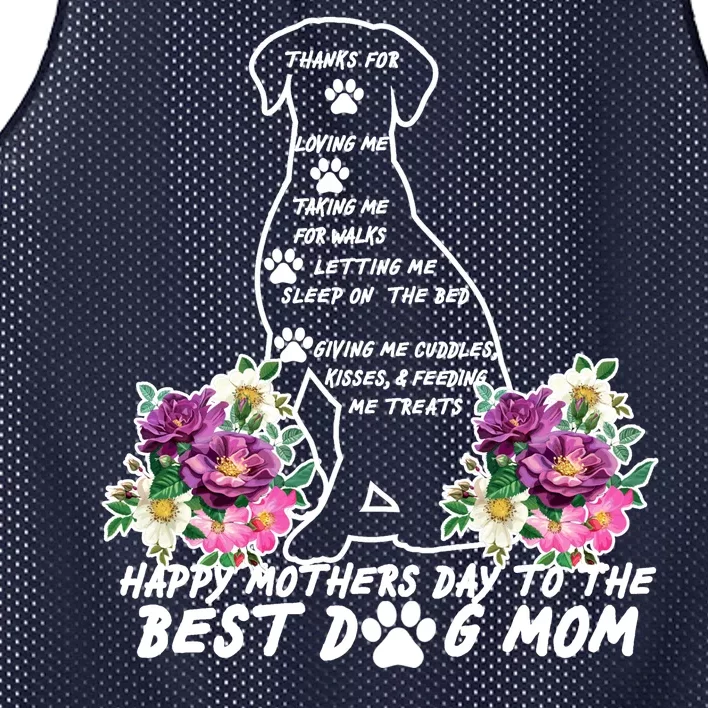 Dog Mom Mothers Day Mesh Reversible Basketball Jersey Tank