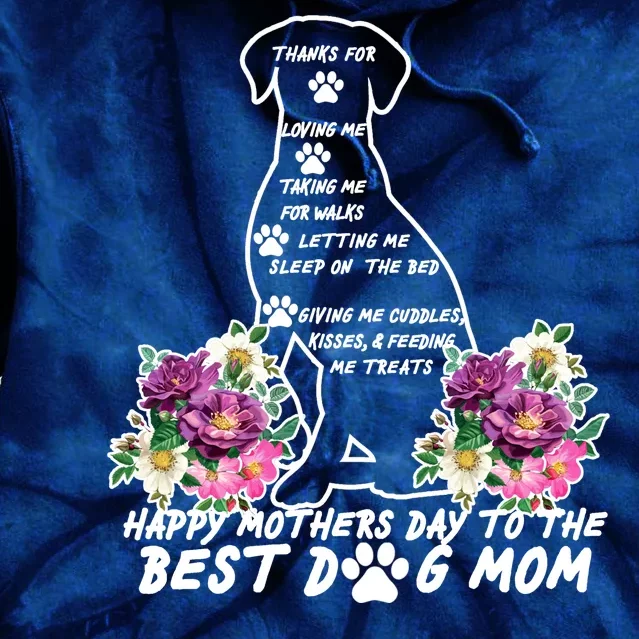 Dog Mom Mothers Day Tie Dye Hoodie