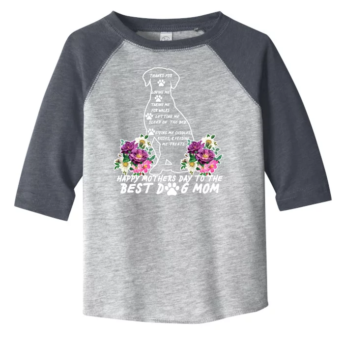 Dog Mom Mothers Day Toddler Fine Jersey T-Shirt