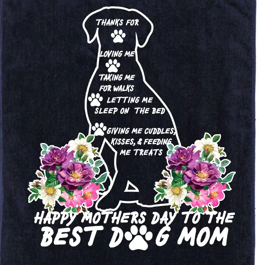 Dog Mom Mothers Day Platinum Collection Golf Towel