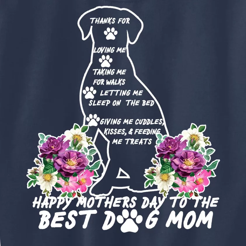 Dog Mom Mothers Day Kids Sweatshirt