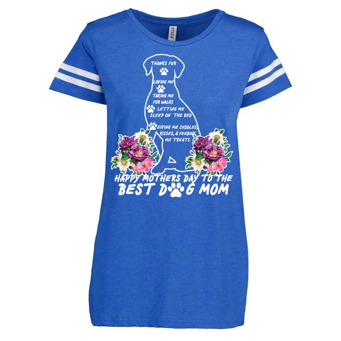 Dog Mom Mothers Day Enza Ladies Jersey Football T-Shirt