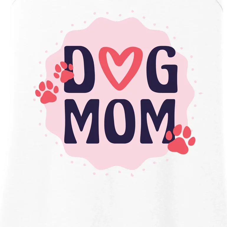 Dog Mom Paw Ladies Essential Tank