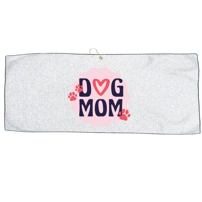 Dog Mom Paw Large Microfiber Waffle Golf Towel