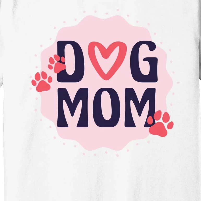 Dog Mom Paw Premium T-Shirt