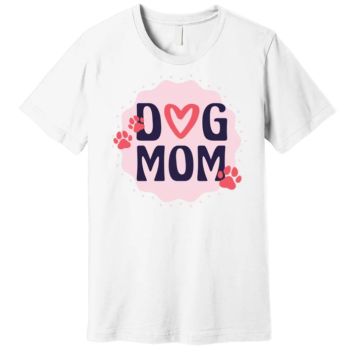 Dog Mom Paw Premium T-Shirt