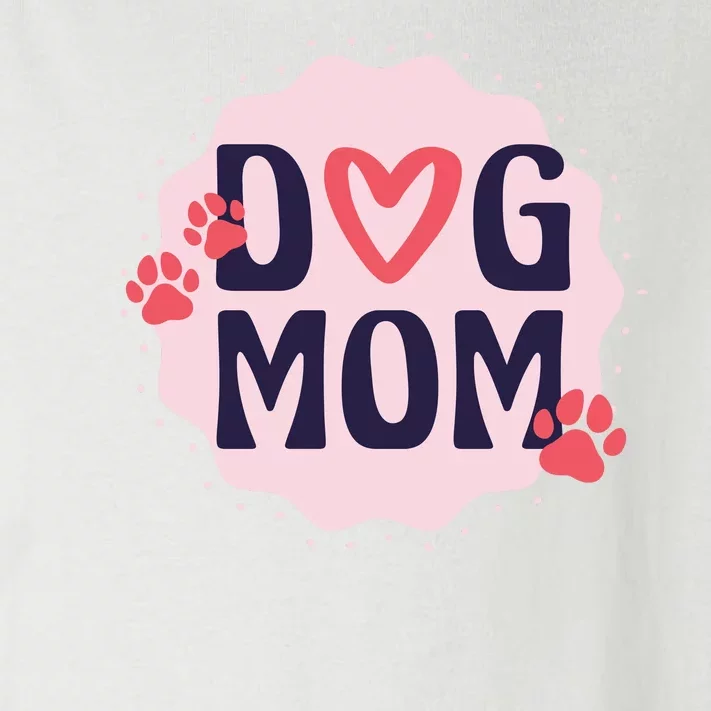 Dog Mom Paw Toddler Long Sleeve Shirt