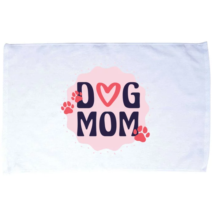 Dog Mom Paw Microfiber Hand Towel