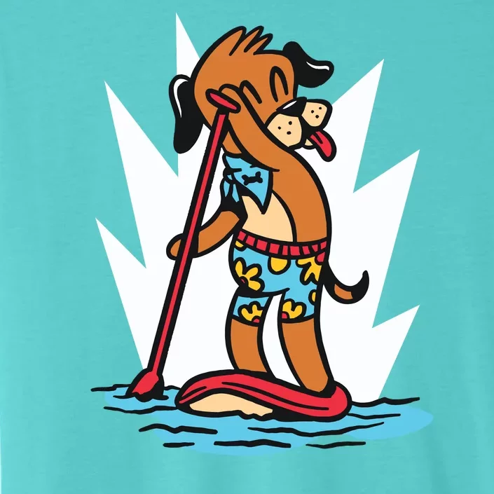 Dog Paddle Boarding ChromaSoft Performance T-Shirt