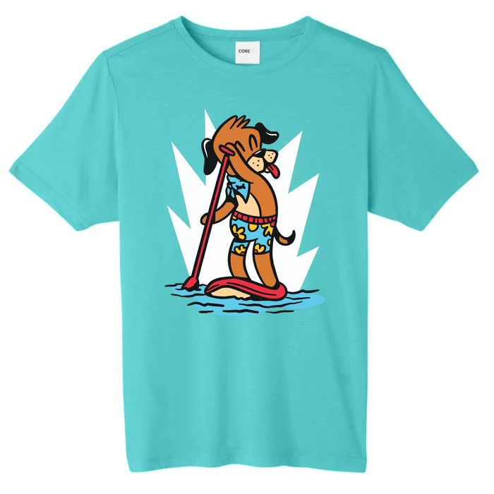 Dog Paddle Boarding ChromaSoft Performance T-Shirt