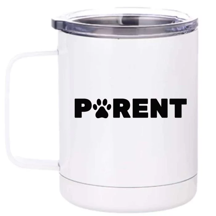 Dog Parent Pet Front & Back 12oz Stainless Steel Tumbler Cup