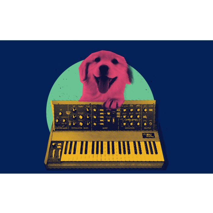 Dog Playing Piano Bumper Sticker