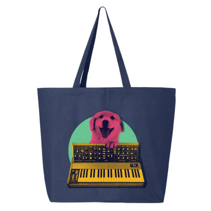 Dog Playing Piano 25L Jumbo Tote