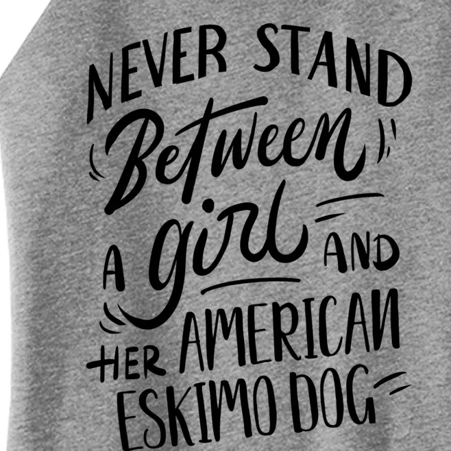 Dog Owner Gift A And Her American Eskimo Dog Gift Women’s Perfect Tri Rocker Tank